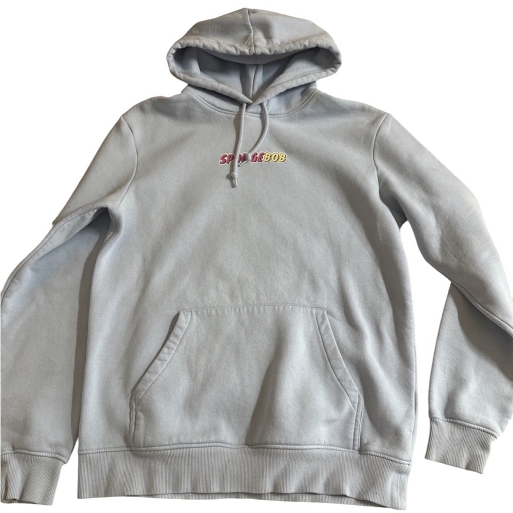H&M SPONGEBOB SQUAREPANTS‎ HAPPINESS PULLOVER HOODIE HOODED SWEATSHIRT Unisex S